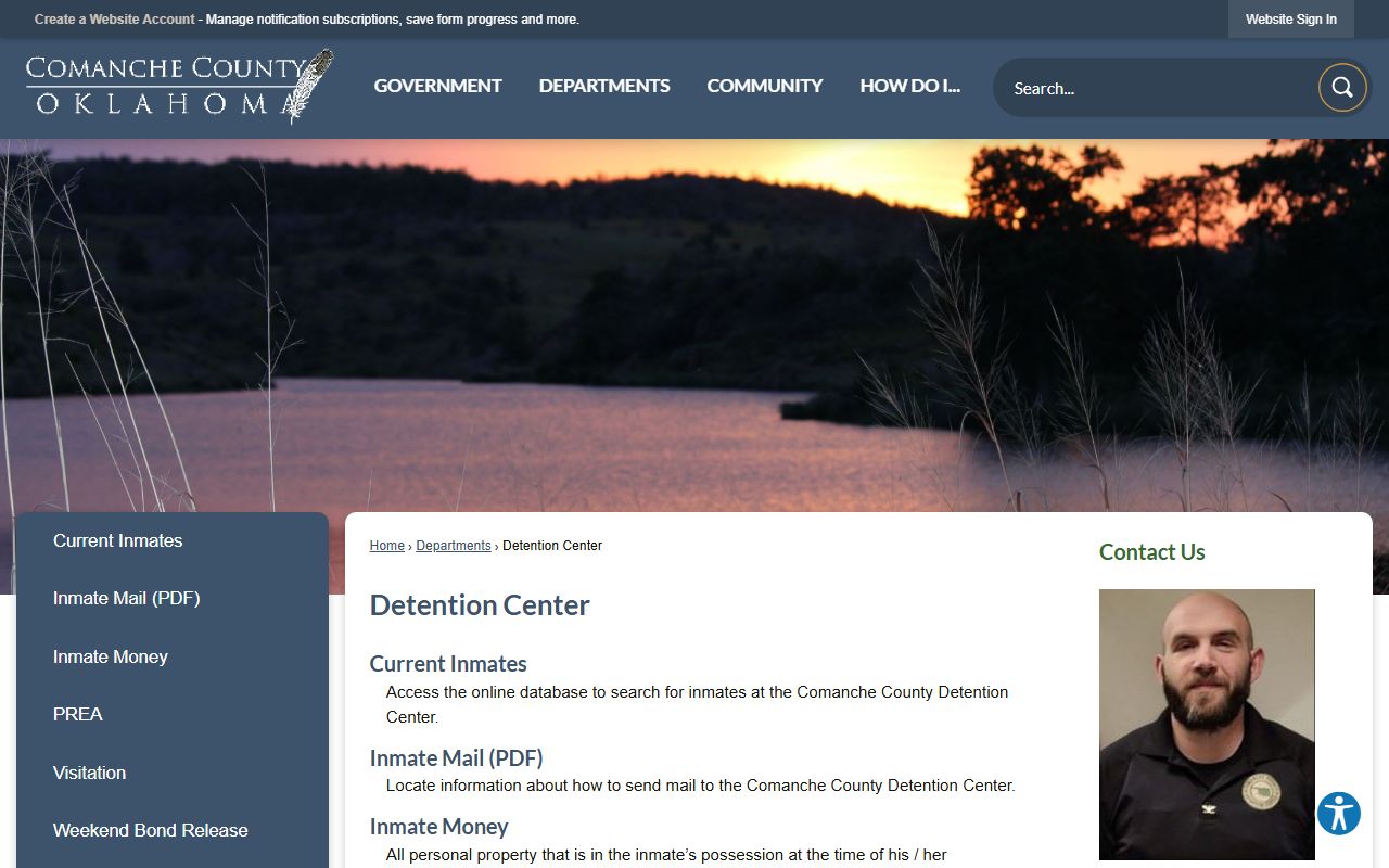 Comanche County Sheriff's Office booking releases page